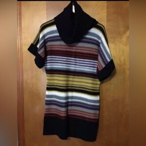 Tiana B - Striped Multicolor Women's Sweater Dress -Size L- GUC